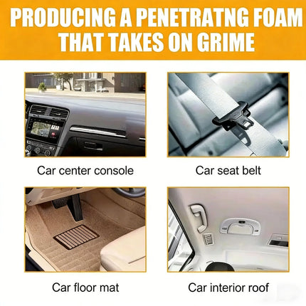 Multifunctional Foam Cleaner Car Interior Stain Removal and Cleaning Leather Seat Home Foam Cleaner Spray Maintenance Wash