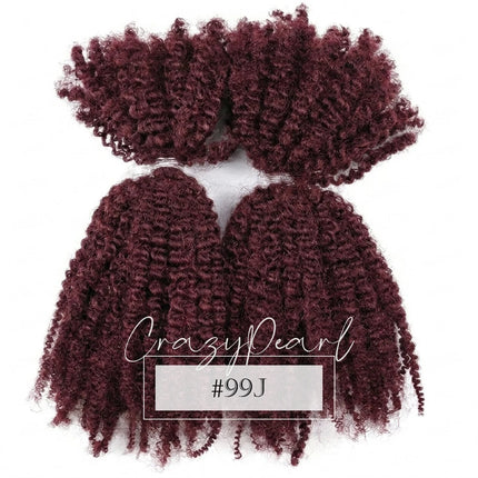 CrazyPearl 4B 4C Afro Kinky Curly Bulk Human Hair for Braiding Locs Twist Mini Micro Knotless Braids Dreadlock Hair Extensions