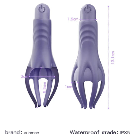 Powerful Vibrating Glans Trainer for Men Masturbator Penis G Spot Soft Fingertip Prolong Endurance Massage Vibrator Erotic Toys- VIBRATEUR