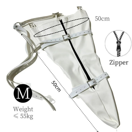 Erotic Games Both Arm Back Bondage Gloves with Adjustable Shoulders Strap Handcuffs for Couple Secure Restraint Adult Sex Toys