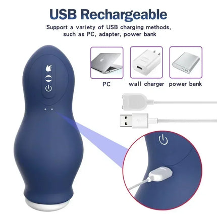 Automatic Sucking Men's masturbation Cup Blowjob Orgasm Erotic Pocket Pussy Stroker Penis Vacuum Training Cup Adult Sex Toys 18+