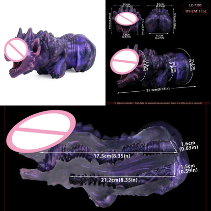Silicone Monster Male Masturbator Daul Channel Anal Onahole Pussy Realistic Vaginal Textured Channel Stroker AdultSexToy For Man