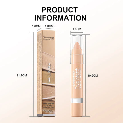 SANSUMMER LIGHT SENSE CRAYON CONCEALER Moisturizing eye concealer Covers wrinkles and dark circles Long-lasting waterproof