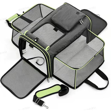 Portable Outdoor Bag Foldable Small Pet Supplies Car Bag Outdoor Handbag Large Space Breathable Pet Bag Supplies New