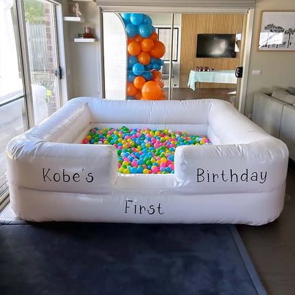 3x3M White Kids Inflatable Ball Pool Pit for Wedding Party Toddler Birthday Party Popular Bouncy Castle Tools Balls Storage