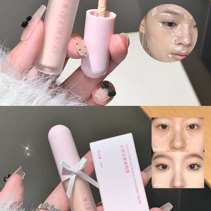 3 Colors Liquid Foundation Concealer Cream Full Covers Brightening Facial & Eye Liquid Concealer Waterproof Oil-control Make Up