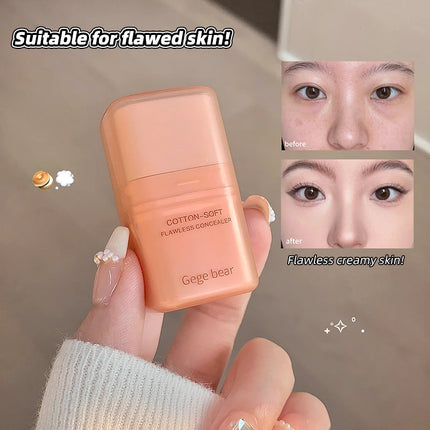 Moisturizing Natural Concealer Cream Covers Acne Marks Dark Circles Beige Tone Matte Brighten Face Gege Bear Concealer Makeup