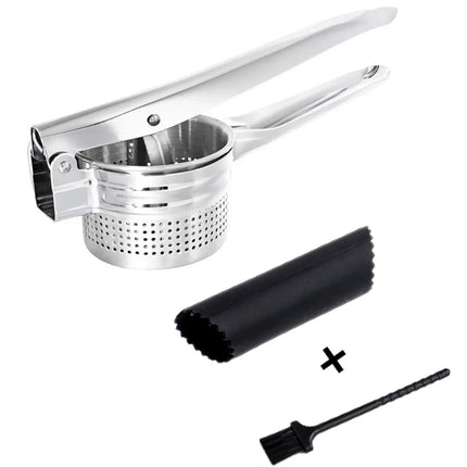 Potato Masher Kitchen Gadget Food Grade Stainless Steel Crusher Fruit and Vegetable Juicer Ergonomic Comfort Handle