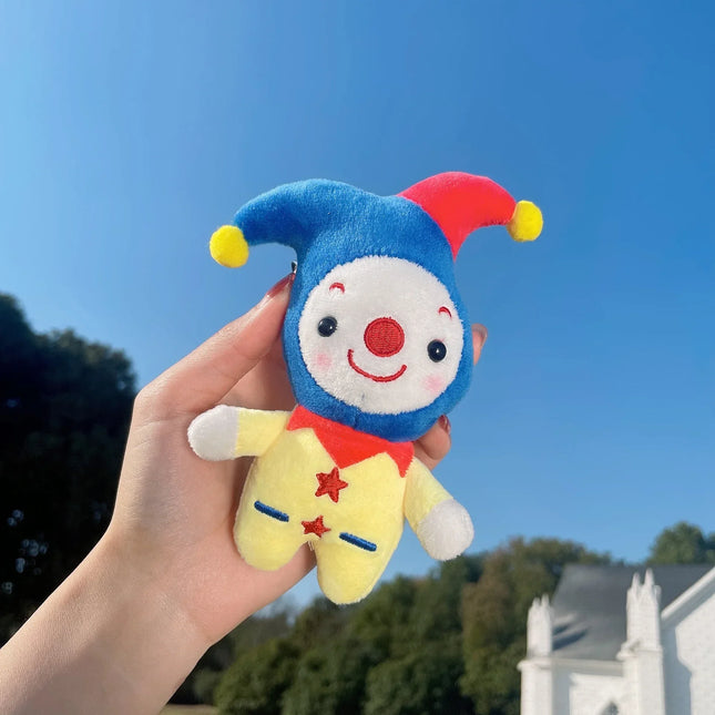 Women Man Personality Cute Joker Stuffed Toy Key Chains Lovely Circus Clown Cloth Doll Girls Handbag Ornament Funny Keychains