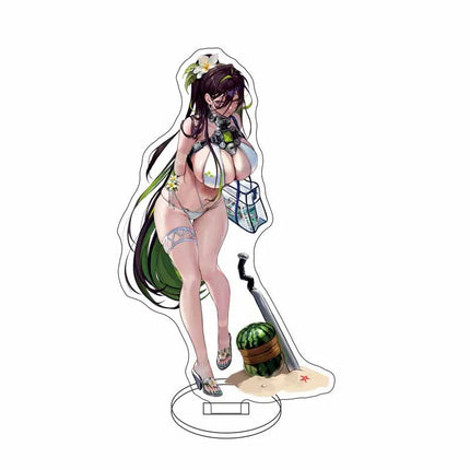 Anime Nikke Goddess Of Victory Figures Model Plate Sexy Girl Cute Girl Pattern Key Ring Acrylic Standing KeyChain for Women Men