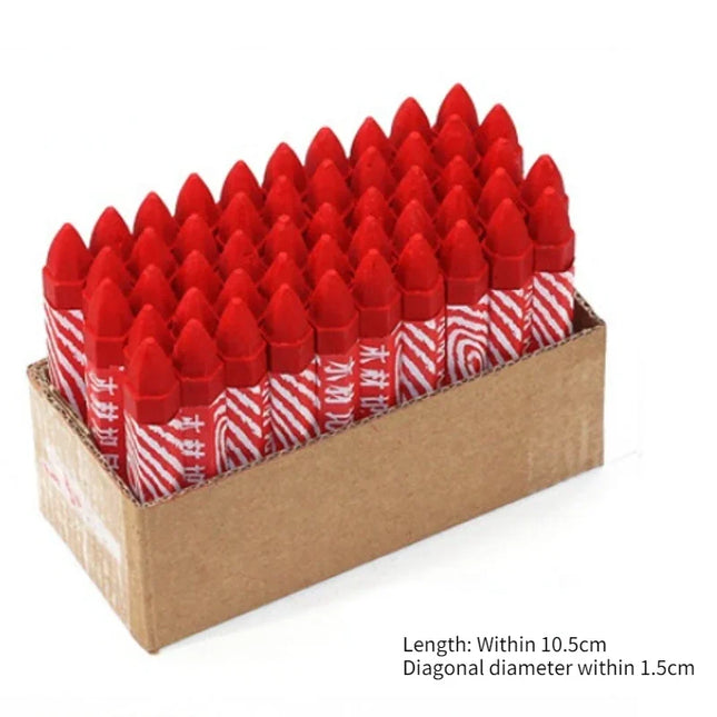 50pcs Woodworking Big Head Crayon Multi-functional Non-dirty Hand Multi-color Writing Mark Stone Wall Pen Art Stationery