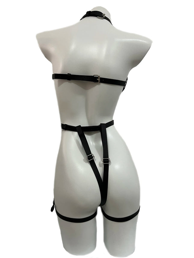Sexy Body Harness Belt Set Tights Women BDSM Leather Lingerie Fetish Clothing Underwear Harness Bondage Sex Toy Accessories