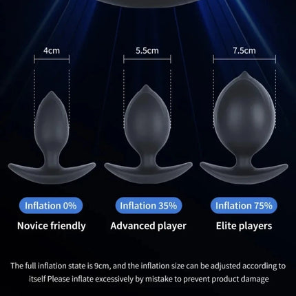 2026Magnetic Suction Inflatable Anal Plug with Built-in Steel Beads Big Dildos Vaginal Expander Men Butt Dilator Couple Sex Toys