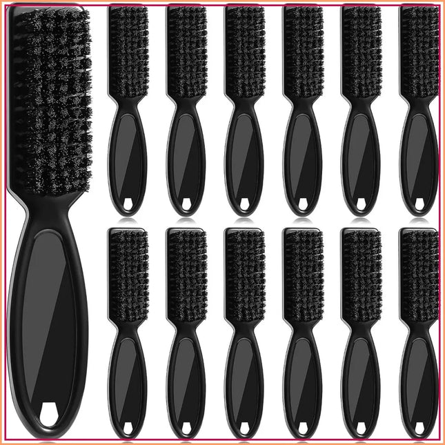 12 Pcs Barber Clipper Brush Blade Trimmer Cleaning Brush for Fades Nail Neck Duster Manicure Salon