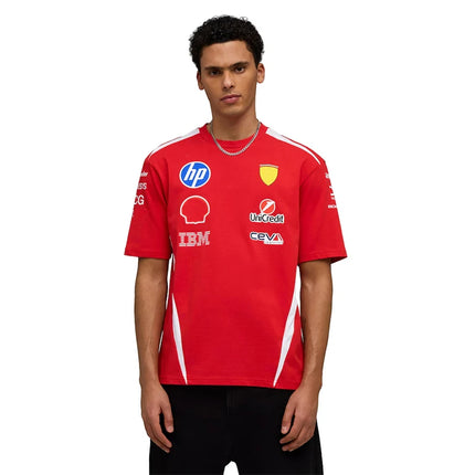 2026 Summer Best-Selling Racing Extreme Sports Red Team T-Shirt Fans' Favorite Casual Quick-Drying Breathable Commemorative Top
