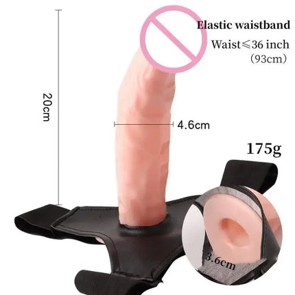 Hollow Penis Lengthen Sleeve Strapon Dildo Pants Harness Belt Men Strap On Dildo Panties Wearable for Man Sex Toys For Woman Gay