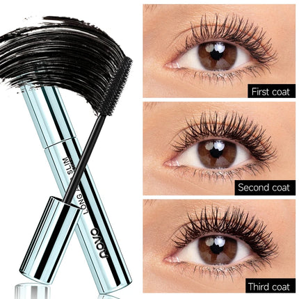 Long Lasting Black Mascara - Intense Length & Volumizing,Waterproof, mudge-Proof,Quick-Dry,Clump-Free,Curling Styling For Bold