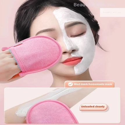 NewFace Wash Makeup Remover Puff Suitable For Home Or Travel Mitten Face Cleansing Cloth Glove Towel Bath Soft Bubble Mild Pad