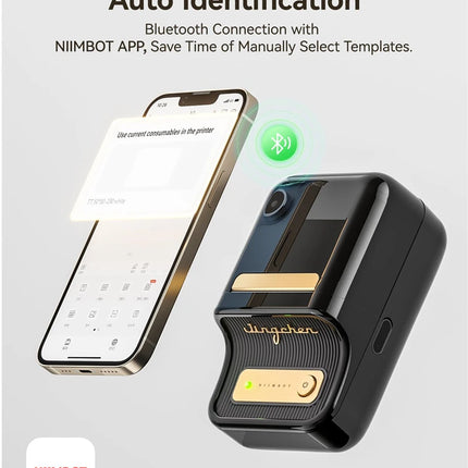 NiiMbot B21 B21 PRO Bluetooth Adhesive Label Printers Mini Thermal Printer Wireless Barcode Label Maker for Office Clothing