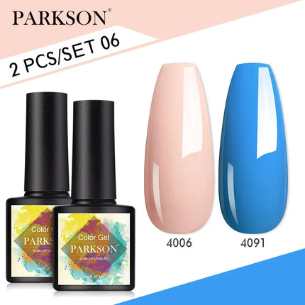 Parkson 2/3pcs Matte Top Coat Gel Nail Polish Kit Base Top Coat Set UV LED Nail Art Manicure Polish Primer Soak Off Nail Gel Set