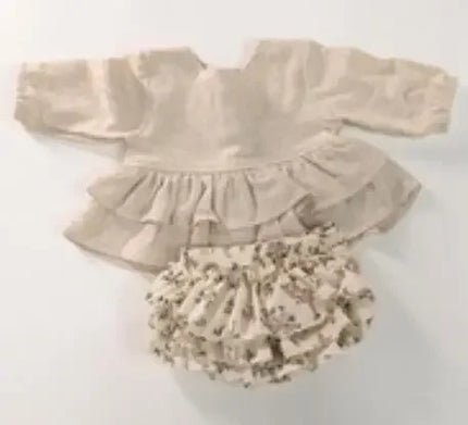 Toddler Cotton Linen Ruffle Tops + Tutu Bloomers Shorts 2pcs Outfits Spring Baby Girl Clothes Sets Princess Girl Outfits 0-3T