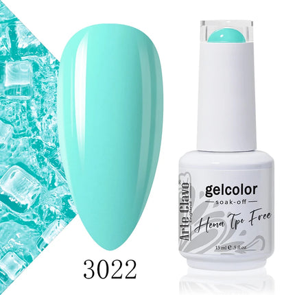 Arte Clavo Colourful Gel Nail Polish Nail Art Gel Varnishes Macaron Color Nail Semi Permanant Soak Off LED UV Gel Nail Varnishes