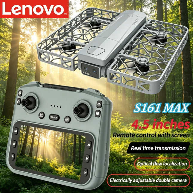 Lenovo S161 MAX GPS Foldable Drone 8K Dual Camera Brushless 5G FPV Human Tracking Gesture Shoot Quadcopter Drone