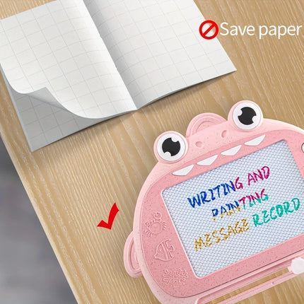 Mini Dinosaur Magnetic Drawing Board for Children, Baby Coloring Doodle Board, Erasable and Writable Early Educational Drawing T