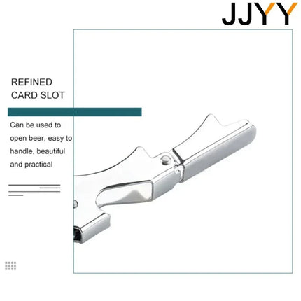 JJYY Stainless Steel Wine Opener Professional Waiters Corkscrew Beer Bottle Opener and Foil Cutter Gift for Wine Lovers