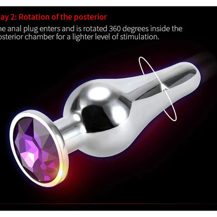 Mini Sexy Metal Wear Outside Stainless Steel Anal Plug Dilator Adult Couple Masturbator Alternative Butt Plug For Men Women Gay