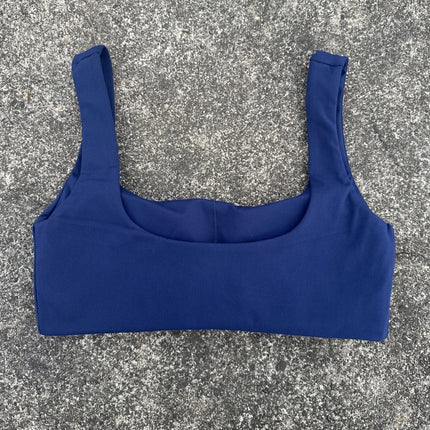 Solid Color Square collar Gym Yoga Underwear Women Hollow back shoulder straps Fitness sport Bra Top Comprehensive Training pad