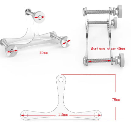 Extreme Ball Crusher / Smasher Vice from Ballistic Metal CBT Cock Ball Crushing BDSM Chastity