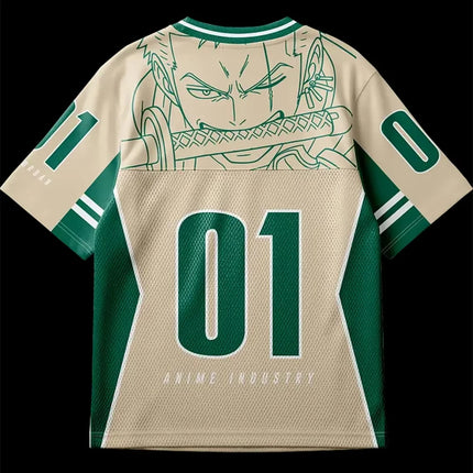 2026 Summer Children's One Piece Anime Jersey Camiseta Zoro Oversized Y2k Fashion Casual Sports T-Shirt For Men And Women Tops