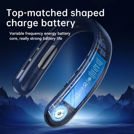 Lenovo Neck Fan Air Conditioner Ultra Hanging USB Rechargeable Semiconductor Refrigeration Leafless Fan 5 speed Outdoor 2026