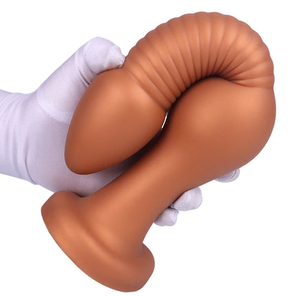 Big Long Knot Anal Plug Big Golden Butt Plug Anal Training Dilator Prostate Massage Masturbator Adult Sex Toys For Gay Men Women