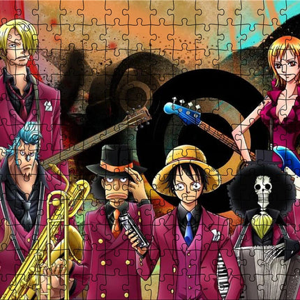 Jigsaw Puzzle One Piece Luffy 1000 Pieces Puzzle Game Assembling Puzzles for Adults Puzzle Toys Kids Children Home Games Toys