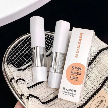 Dual-ended Foundation Stick Natural Matte Ivory White Natural Color Foundation Stick Even Out Skin Tone Provides Spot Foundation