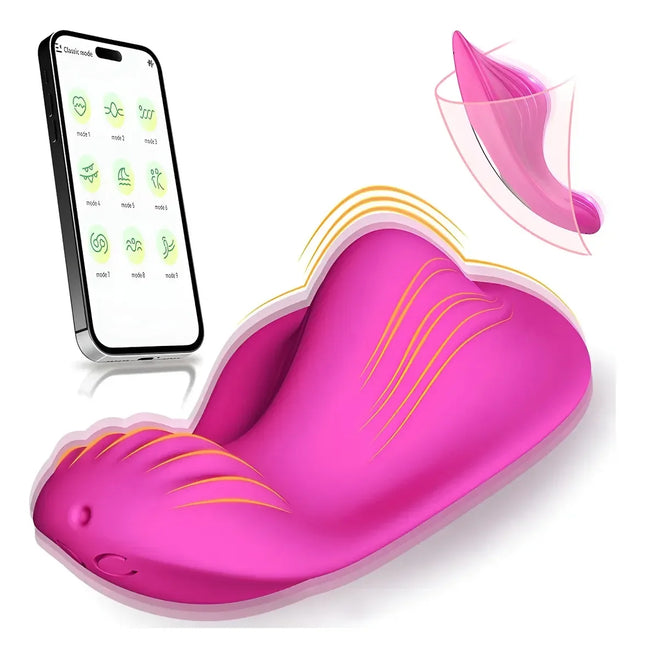 Wearable Bluetooth Panties Vibrator Vagina Clitoris Stimulator Massager APP Control Wearable Vibrating Egg Sex Toy for Adults
