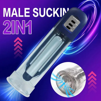 Penis extender for male masturbators Penis vacuum pump penis enlargement booster massager ring, male penis extension pump