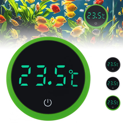 Cordless White / Green / Black Degree Celsius Digital Thermometer, LED Display Fish Tank Thermometers