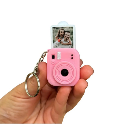 Portable Mini Camera Keychain Metal Key Ring Lightweight 3D Print Camera Pendant Decorative Multipurpose Bag Hanging Ornament
