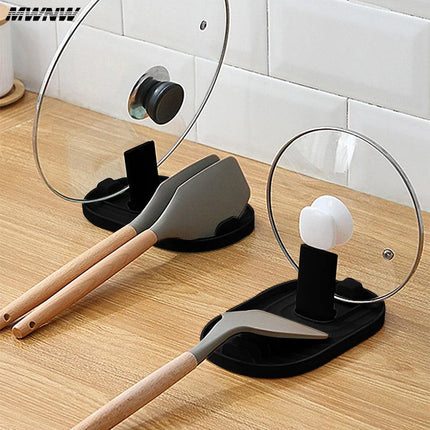 Foldable Pot Lid Holder Kitchen Organizer Shovel Storage Rack Drain Drying Rack for Sink Space Saving Kitchen Gadgets