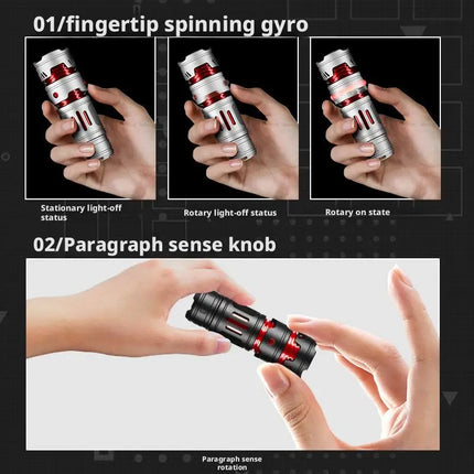 Mini EDC Flashlight Rechargeable Pocket Torch Light Outdoor Camping Fishing Hiking Self Defense Emergency Keychain Flashlights
