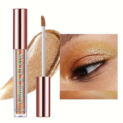 Diamond Shimmer Liquid Eyeshadow Set - Pearlescent Finish High-Pigment Long-Lasting Glitter Eyeshadow for Dazzling Beauty