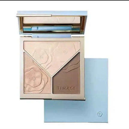 TIMAGE contouring palette upgraded version 2.0 three-dimensional brightening face highlight three-color matte shadow palette