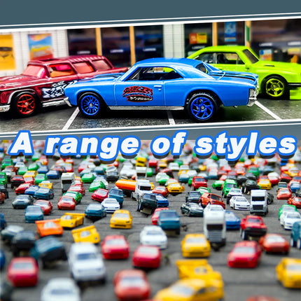 1/64 Wheels with Fixed Rubber Tires Branches Spoke for Toy Model Diecast Cars Refiting Parts for Hotwheels (5 sets for 5 Cars)