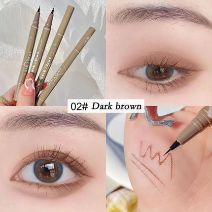 Waterproof Liquid Eyebrow Easy To Color Sweat-proof Eyebrow Pen 0.005MM Ultra Thin Head Eye Makeup Cosmetic Sleeper Pen