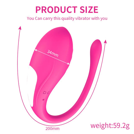 APP Controlled Vaginal Vibrators G Spot 9 Speed Anal Vibrating Egg Massager Wearable Stimulator Adult Sex Toys for Women Couples