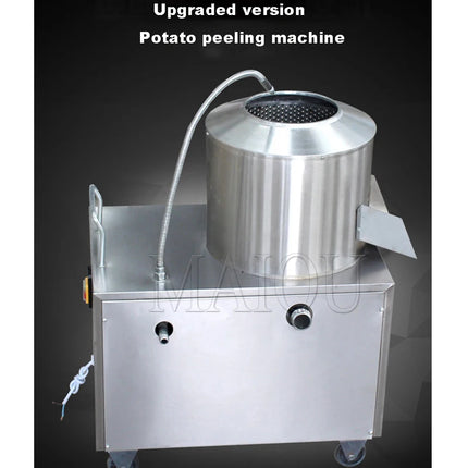 Stainless Steel Potato Cleaning Peeling Machine Automatic Sweet Potato Ginger Washing Peeling Machine