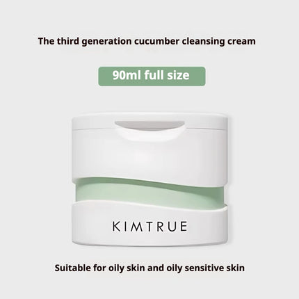 KIMTRUE Mashed Potato Cleanser Cream Makeup Remover Deep Cleansing Face Eyes And Lips Mild Ice Cream Cleansing Oil 90ml